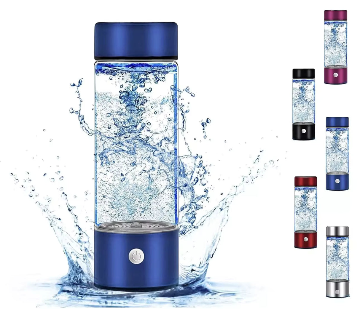 Hydrogen Water Bottle Generator, Portable Rechargeable aquahealth Hydrogen Water, Hydrogen Water Ionizer Machine, with SPE/PEM Technology
