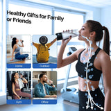 Hydrogen Water Bottle, 3Min 2200PPB Rapid Hydrogen Water Generator -SPE PEM Tech, 14OZ Portable Hydro Water Machine